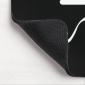 Schnurrbart-u. Zigarren-Piktogramm Mousepad (Ecke)