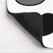 Schnurrbart und Brille Mousepad (Ecke)