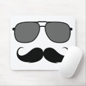 Schnurrbart und Brille Mousepad (Mit Mouse)