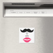 Schnurrbart und Lippen Magnet (In Situ (Geschirrspüler))