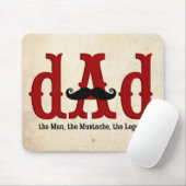 Schnurrbart-Vater Mousepad (Mit Mouse)