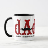 Schnurrbart-Vater-Tasse Tasse (Links)