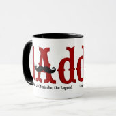 Schnurrbart-Vater-Tasse Tasse (Vorderseite Links)