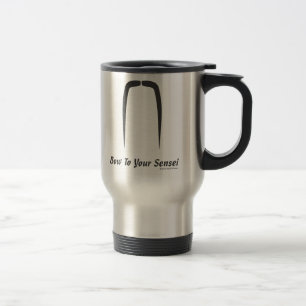 Schnurrbart-Verrücktheit: Fu Manchu Reisebecher