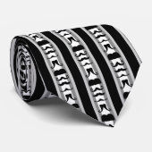 Schnurrbart-vertikale Streifen-Krawatte Krawatte (Gerollt)