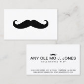 Schnurrbart Visitenkarte (Vorne/Hinten)