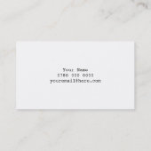 Schnurrbart-Visitenkarten Visitenkarte (Rückseite)