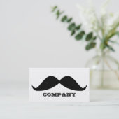 Schnurrbart-Visitenkarten Visitenkarte (Stehend Vorderseite)