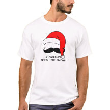 Schnurrbart-Weihnachten - Staching durch den