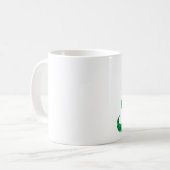 Schnurrbart-Weihnachtsbaum Kaffeetasse (Vorderseite Links)