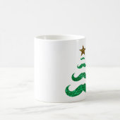 Schnurrbart-Weihnachtsbaum Kaffeetasse (Mittel)