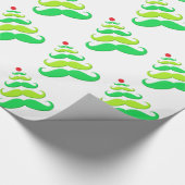 Schnurrbart-Weihnachtsbaum-Packpapier Geschenkpapier (Ecke)