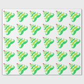 Schnurrbart-Weihnachtsbaum-Packpapier Geschenkpapier (Flach)