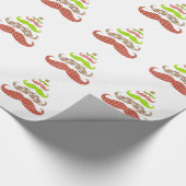 Schnurrbart-Weihnachtsbaum-Packpapier Geschenkpapier (Ecke)