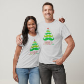 Schnurrbart-Weihnachtsbaum-wunderlicher T-Shirt (Unisex)
