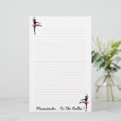 Schnurrbart. Zum Ballett Briefpapier (Stehend Vorderseite)