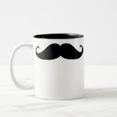 Schnurrbart! Zweifarbige Tasse (Links)