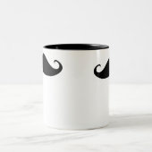 Schnurrbart! Zweifarbige Tasse (Mittel)