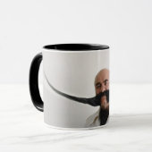 Schnurrbartbecher Tasse (Vorderseite Links)