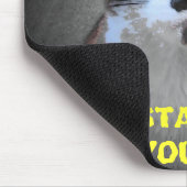 SCHNURRBARTCAT will Ihre Maus Mousepad (Ecke)