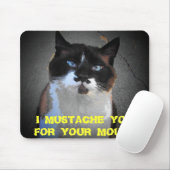 SCHNURRBARTCAT will Ihre Maus Mousepad (Mit Mouse)