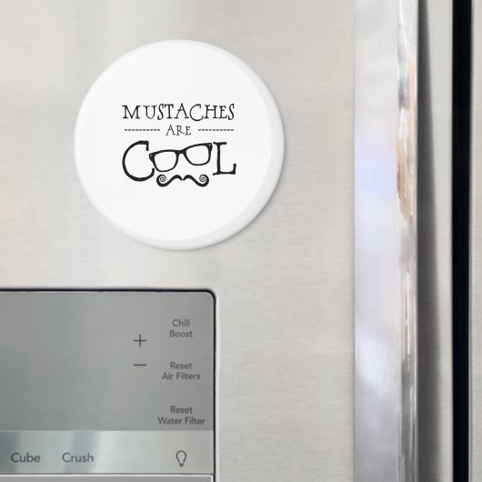 Schnurrbärte Coole Brillen Magnet (In Situ (Kühlschrank))