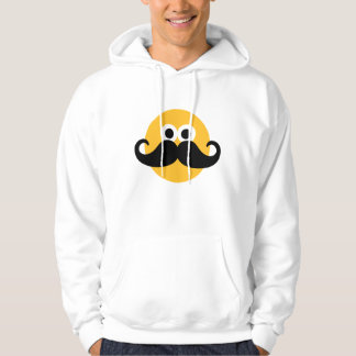 Schnurrbartgesicht Hoodie