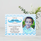 Schnurrbartheftiger schlag Einladung des kleinen (Stehend Vorderseite)