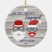 Schnurrbartlippenlustige rustikale 1. keramikornament (Hinten)