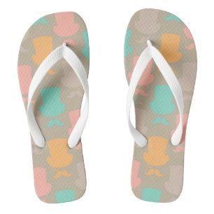 Schnurrbartmuster 2 badesandalen