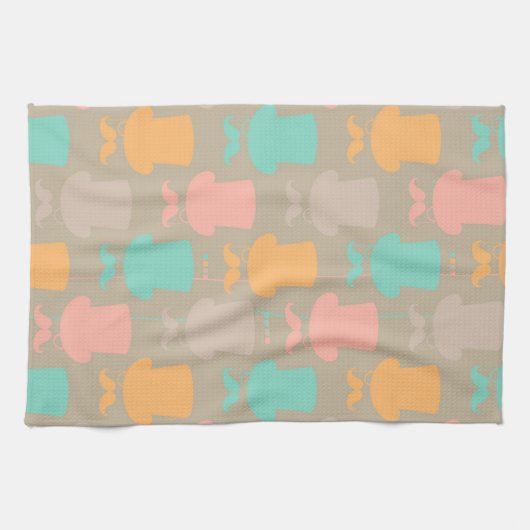 Schnurrbartmuster 2 handtuch (Horizontal)