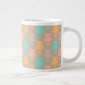 Schnurrbartmuster 2 Jumbo-Tasse (Rechts)