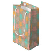 Schnurrbartmuster 2 kleine geschenktüte (Vorderseite Schrägansicht)