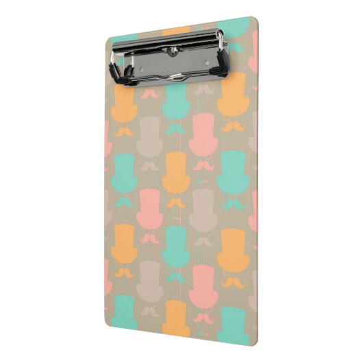 Schnurrbartmuster 2 mini klemmbrett (Gewinkelt2)