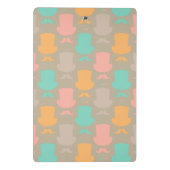 Schnurrbartmuster 2 mini klemmbrett (Rückseite)