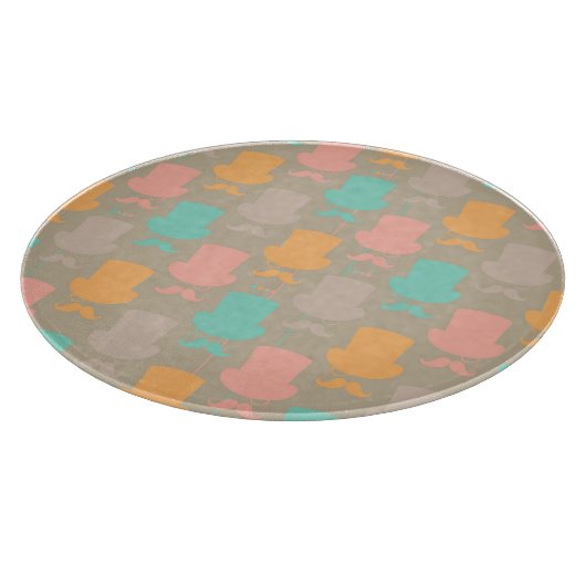 Schnurrbartmuster 2 schneidebrett (Ecke)