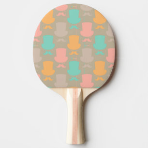 Schnurrbartmuster 2 tischtennis schläger