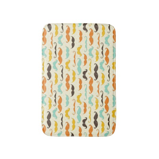 Schnurrbartmuster 3 badematte (Vorderseite Vertikal)