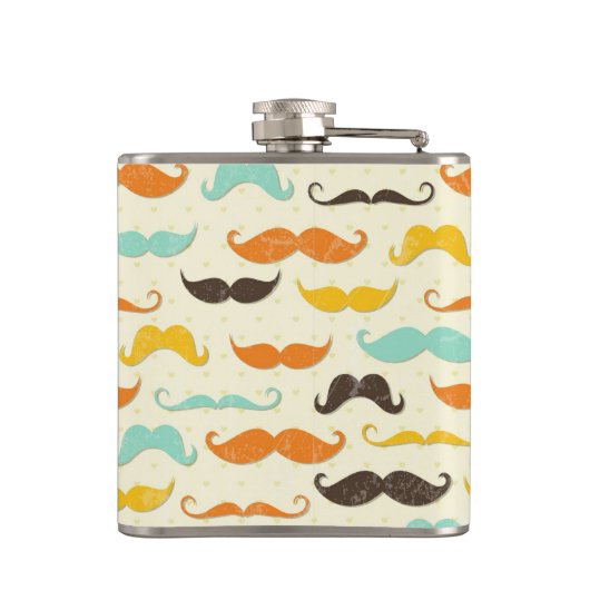 Schnurrbartmuster 3 flachmann (Rückseite)