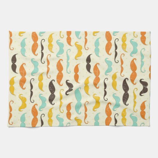 Schnurrbartmuster 3 handtuch (Horizontal)