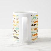Schnurrbartmuster 3 Jumbo-Tasse (Rückseite)