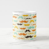 Schnurrbartmuster 3 Jumbo-Tasse (Vorderseite)