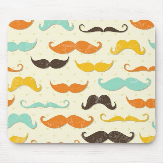 Schnurrbartmuster 3 mousepad (Vorne)