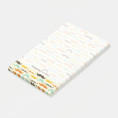 Schnurrbartmuster 3 post-it klebezettel (angewinkelt)