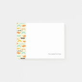 Schnurrbartmuster 3 post-it klebezettel (Vorderseite)