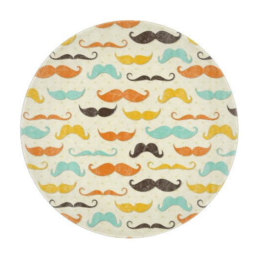 Schnurrbartmuster 3 schneidebrett (Vorderseite)