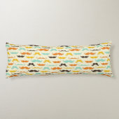 Schnurrbartmuster 3 seitenschläferkissen (Rückseite)