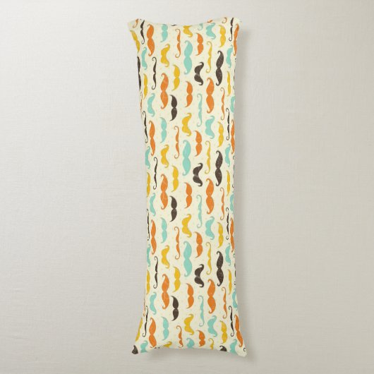 Schnurrbartmuster 3 seitenschläferkissen (Vorderseite Vertikal)