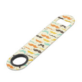 Schnurrbartmuster 3 speed flaschenöffner (Vorderseite Schrägansicht)