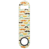 Schnurrbartmuster 3 speed flaschenöffner (Vorderseite)